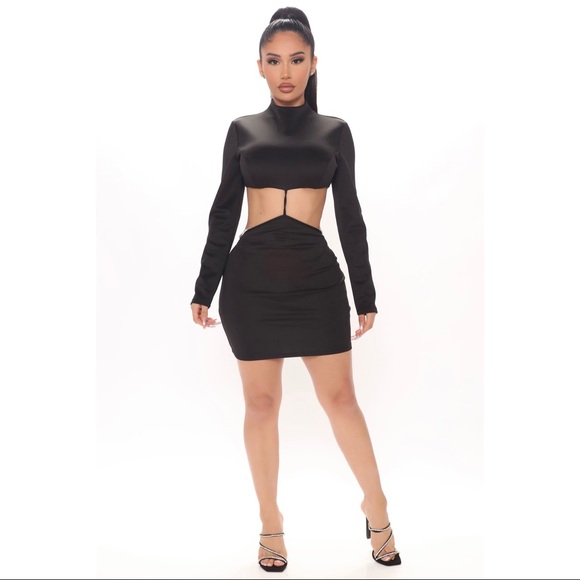 NWT Fashion Nova Simply Sexy Mini Dress - Black - Picture 5 of 5